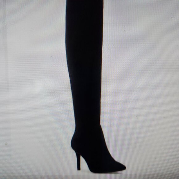 Jessica Simpson Black "Abrine" Microsuede Over the knee boots. NIB. Size 7 - Picture 1 of 10